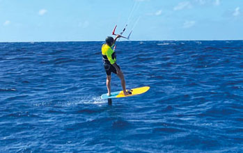 Kitesurfing: <br>enjoy riding on water