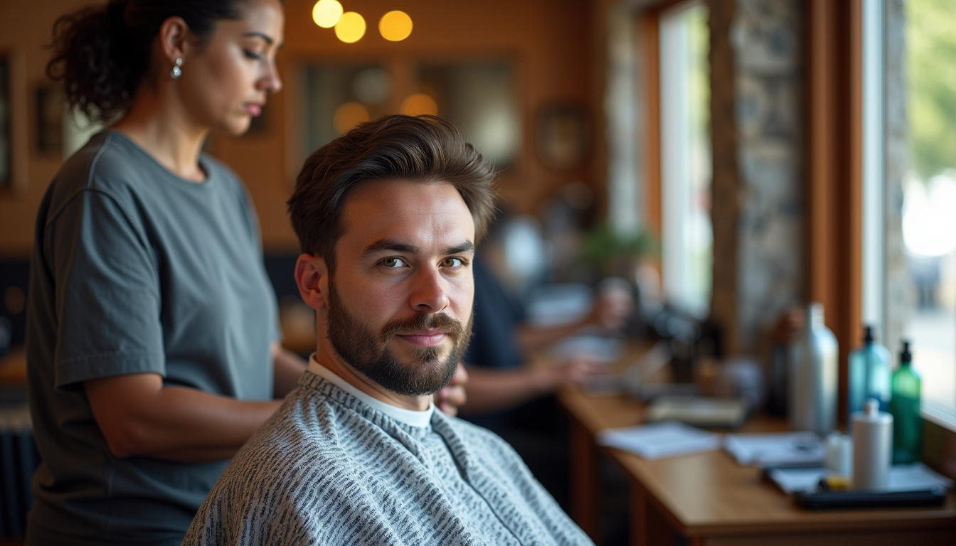 Artisans locaux de Saint-Barth travaillant dans leurs boutiques, dont Vianey en coiffeur barbier