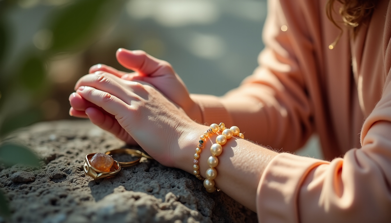 Entretien des bijoux en pierres naturelles et perles avec un chiffon doux