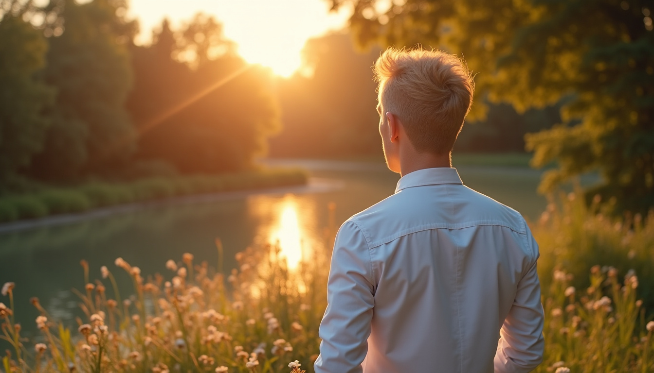 Grégoire Bosc en pleine séance de bien-être, entouré d