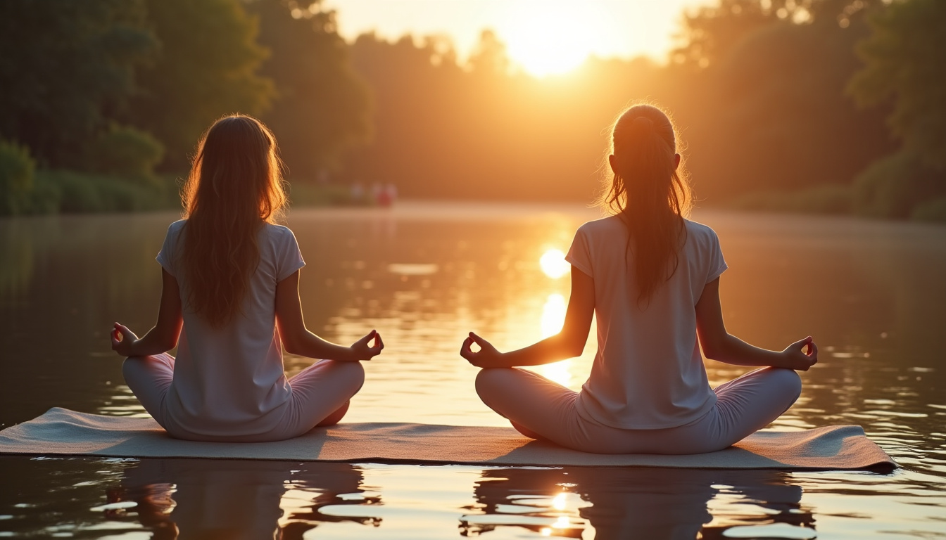 Groupe en méditation collective à l