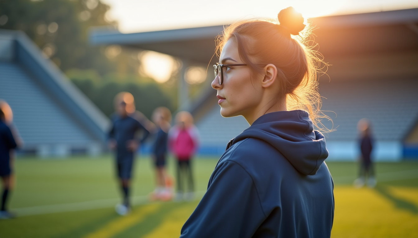 Léane Fouineau en pleine séance d
