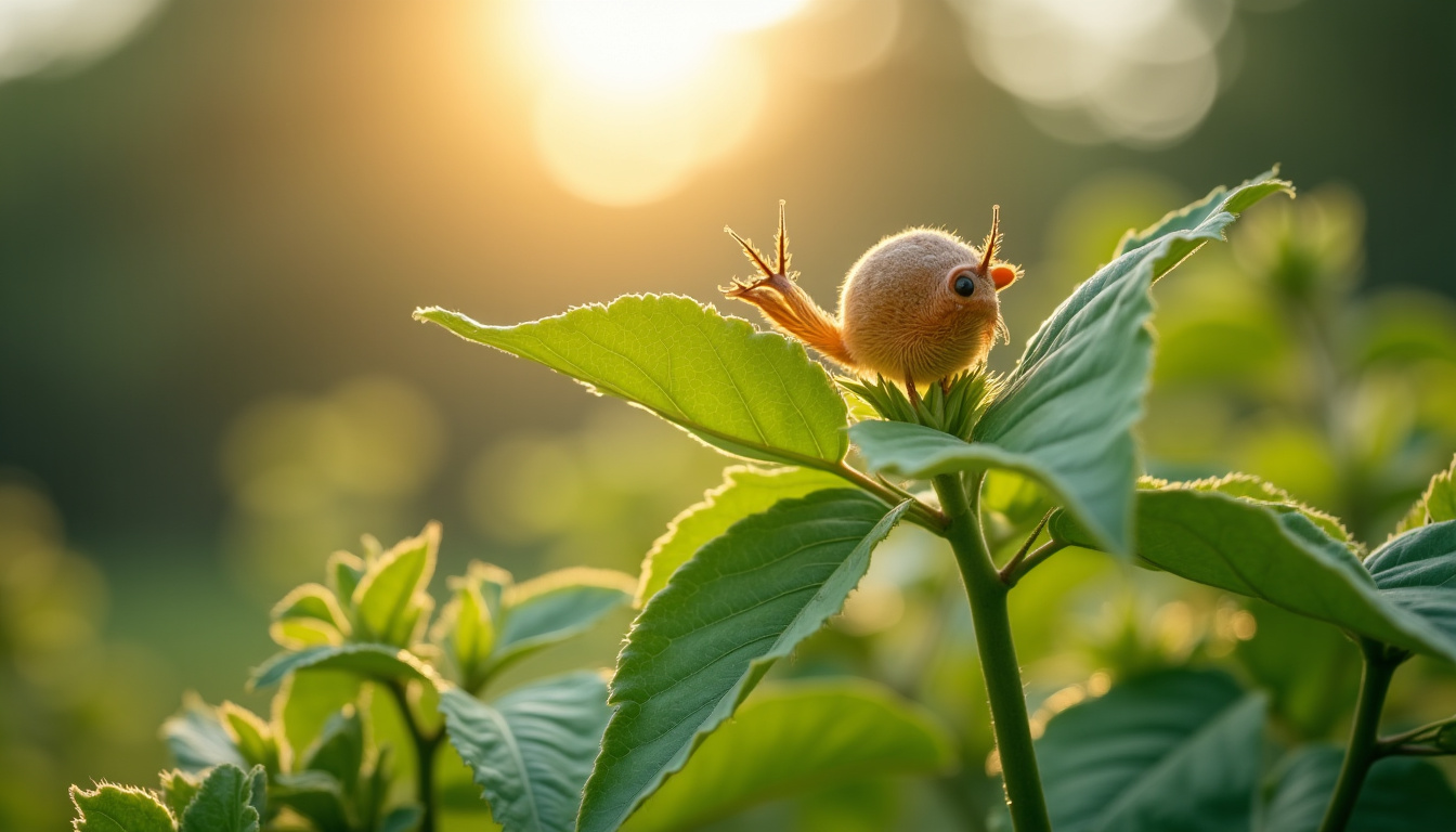 Photographie d’une plante de Coccoloba uvifera en plein épanouissement, entourée d’insectes et d’oiseaux