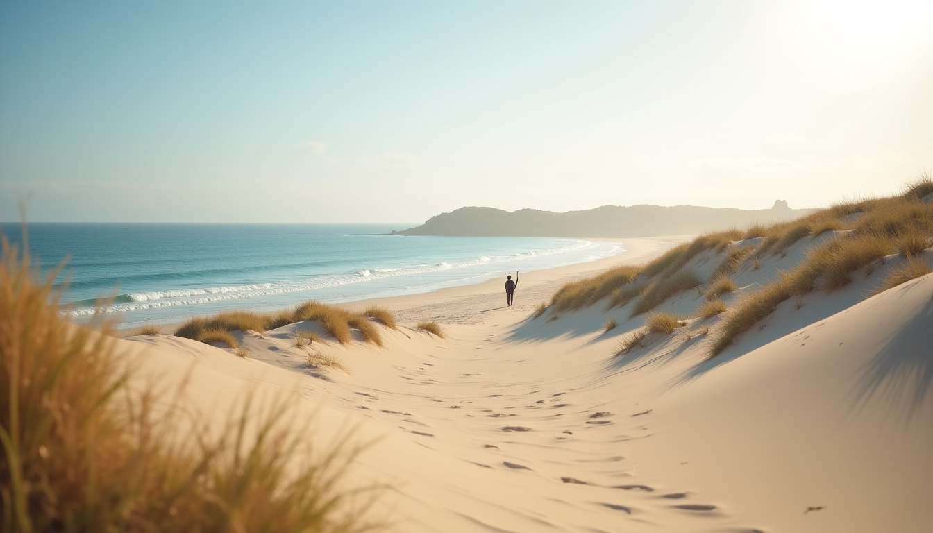 Projet de restauration des dunes de sable mené par l