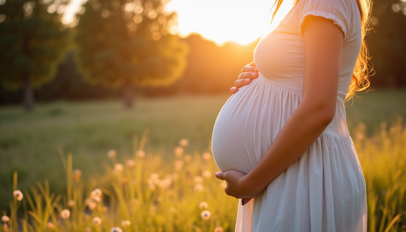 Séance photo de grossesse de Chloé B. par la photographe Gaëlle dans une ambiance douce et naturelle