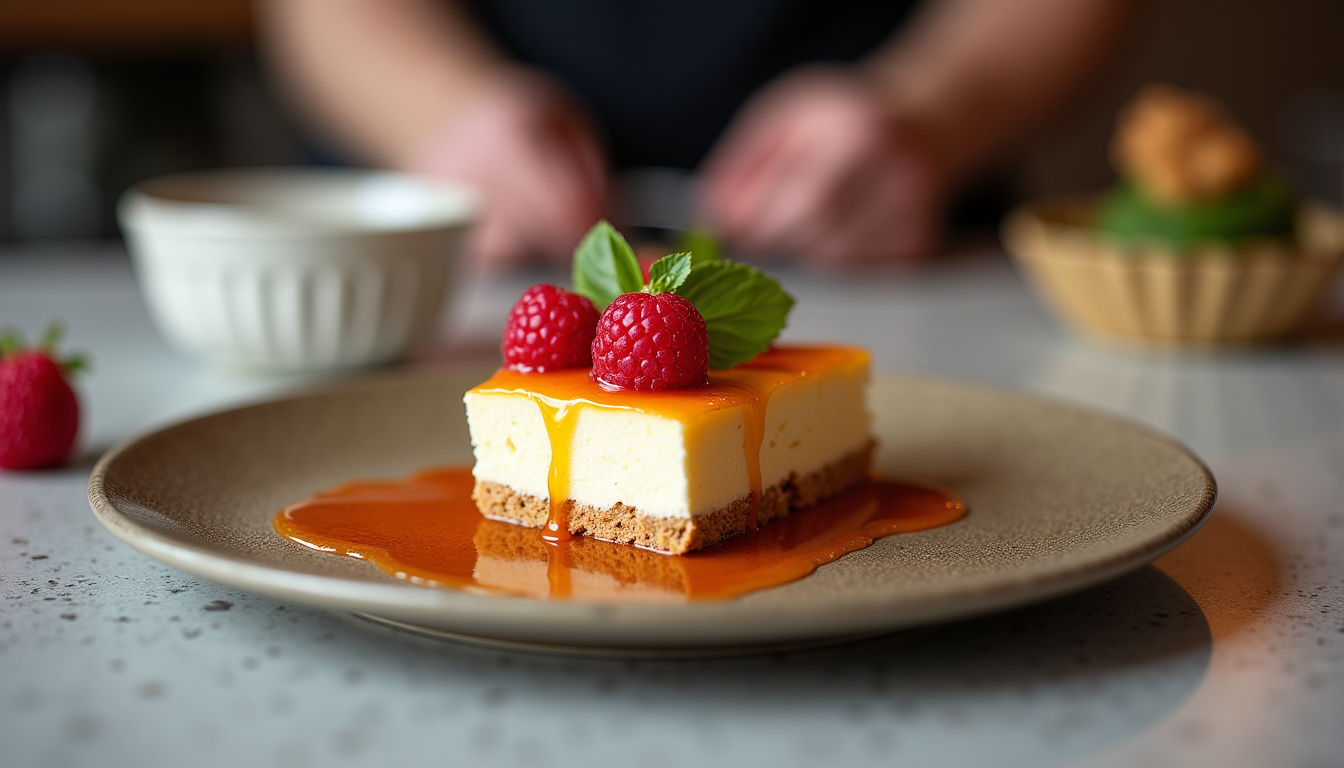 Simon Pacary travaillant dans sa cuisine à l