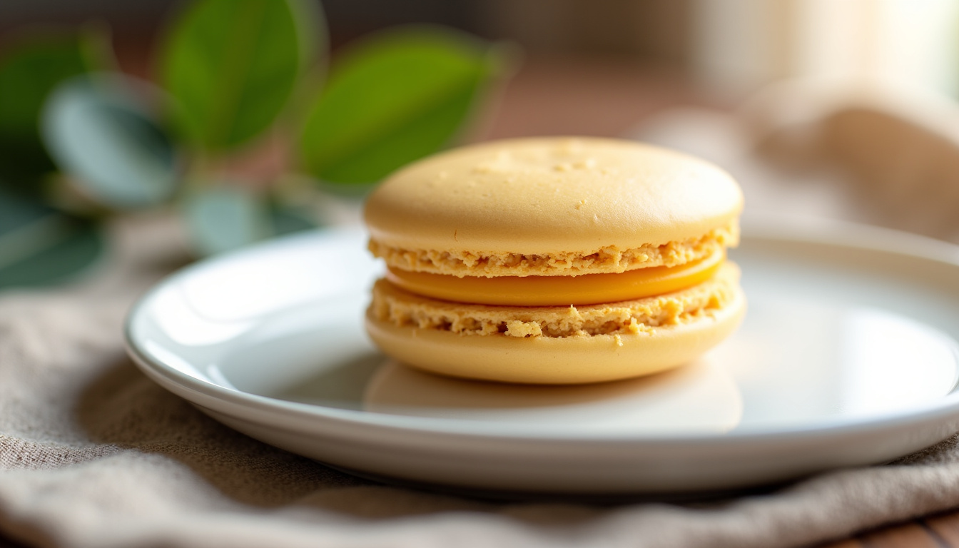 Macaron basque servi sur une assiette, selon les recettes de lesrecettesdececi.com