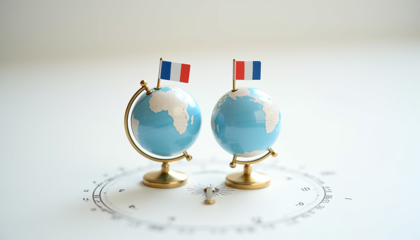 Tableau comparatif du décalage horaire entre Saint-Barthélemy et la France selon les saisons