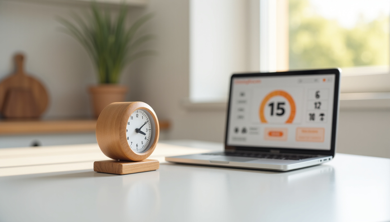 Utilisation du minuteur de cuisson en ligne sur un écran d