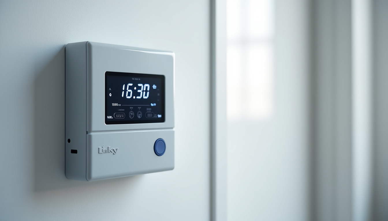 Photo d'un compteur Linky avec explication de ses fonctionnalités de suivi de la consommation