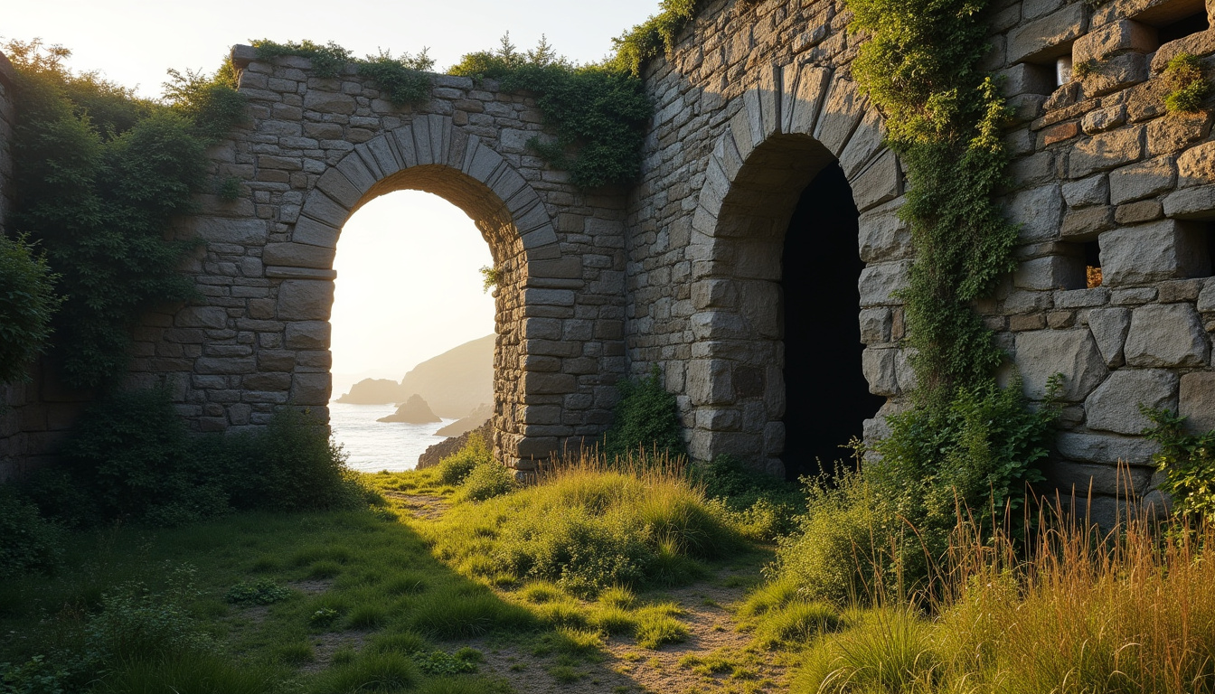 Photographie des ruines du Fort Gustave montrant les effondrements et la végétation envahissante