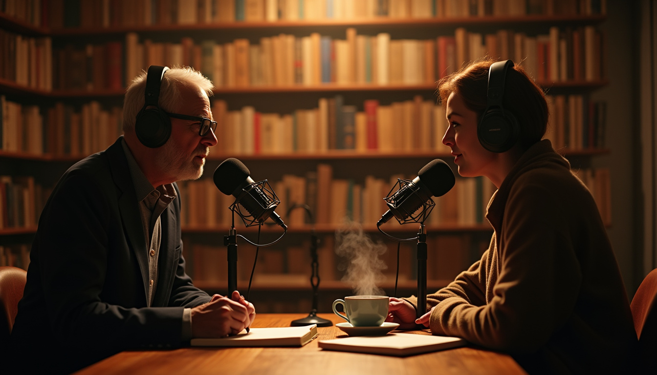 Enregistrement d'un épisode de la série 'Livres cultes' du Book Club de France Culture