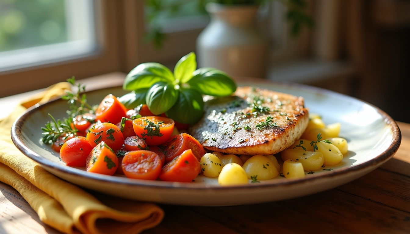 Présentation des plats du jour servis à midi chez Ma cuisine vos envies à Aix-en-Provence